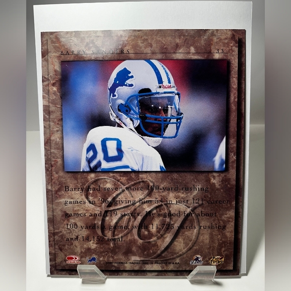 Barry Sanders Donruss & Score Cards $9.99 - Picture 4 of 5